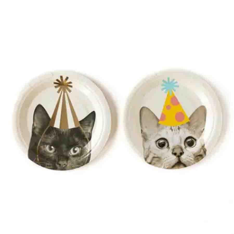 Party Animals Cat Plates