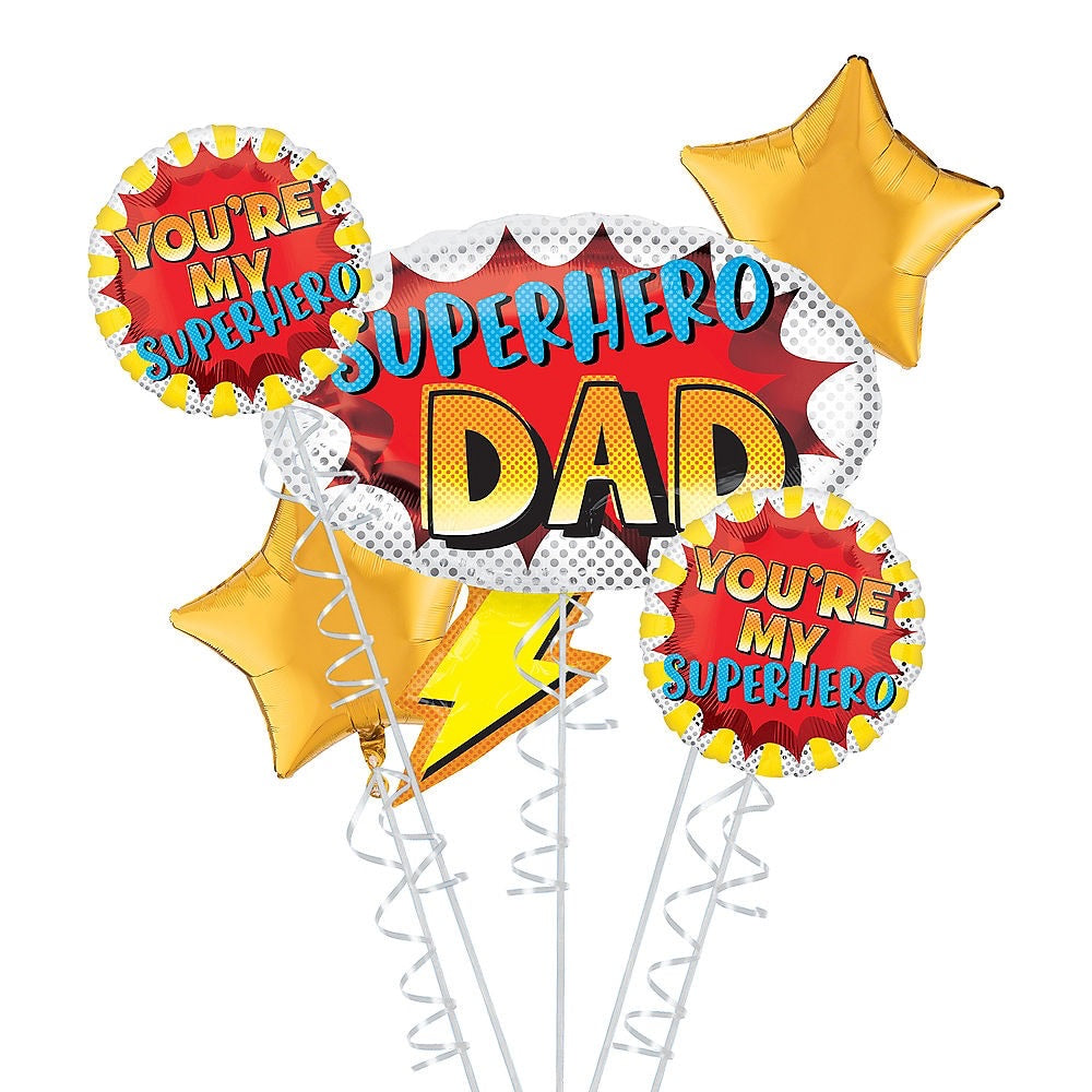 Superhero Dad Bouquet, 5pc *