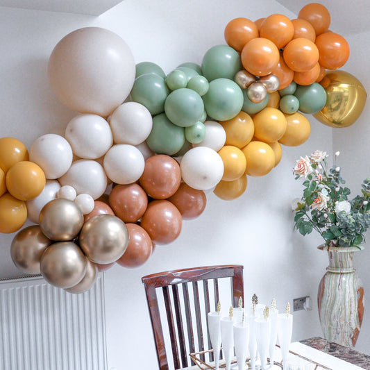 Mustard Double Layered Balloon Garland