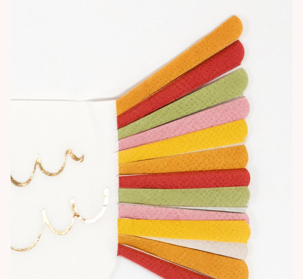 Thanksgiving Fringed Turkey Napkins (x 16)