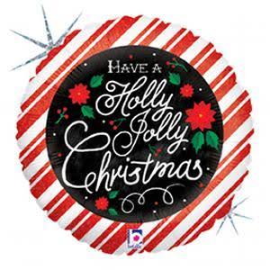 Have A Holly Jolly Christmas, 18” Balloon*