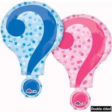 Questions Mark boy or girl 28'' double-SidedBalloon