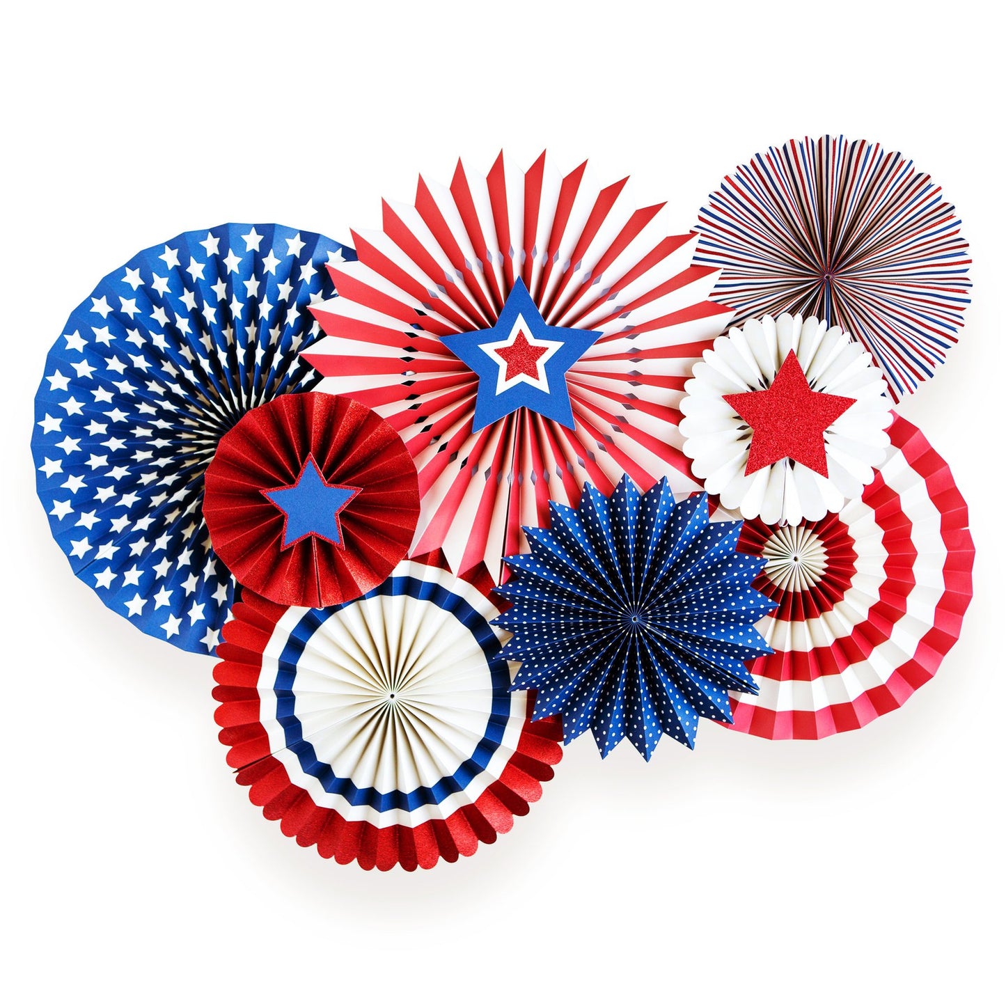 STARS & STRIPES PARTY FANS