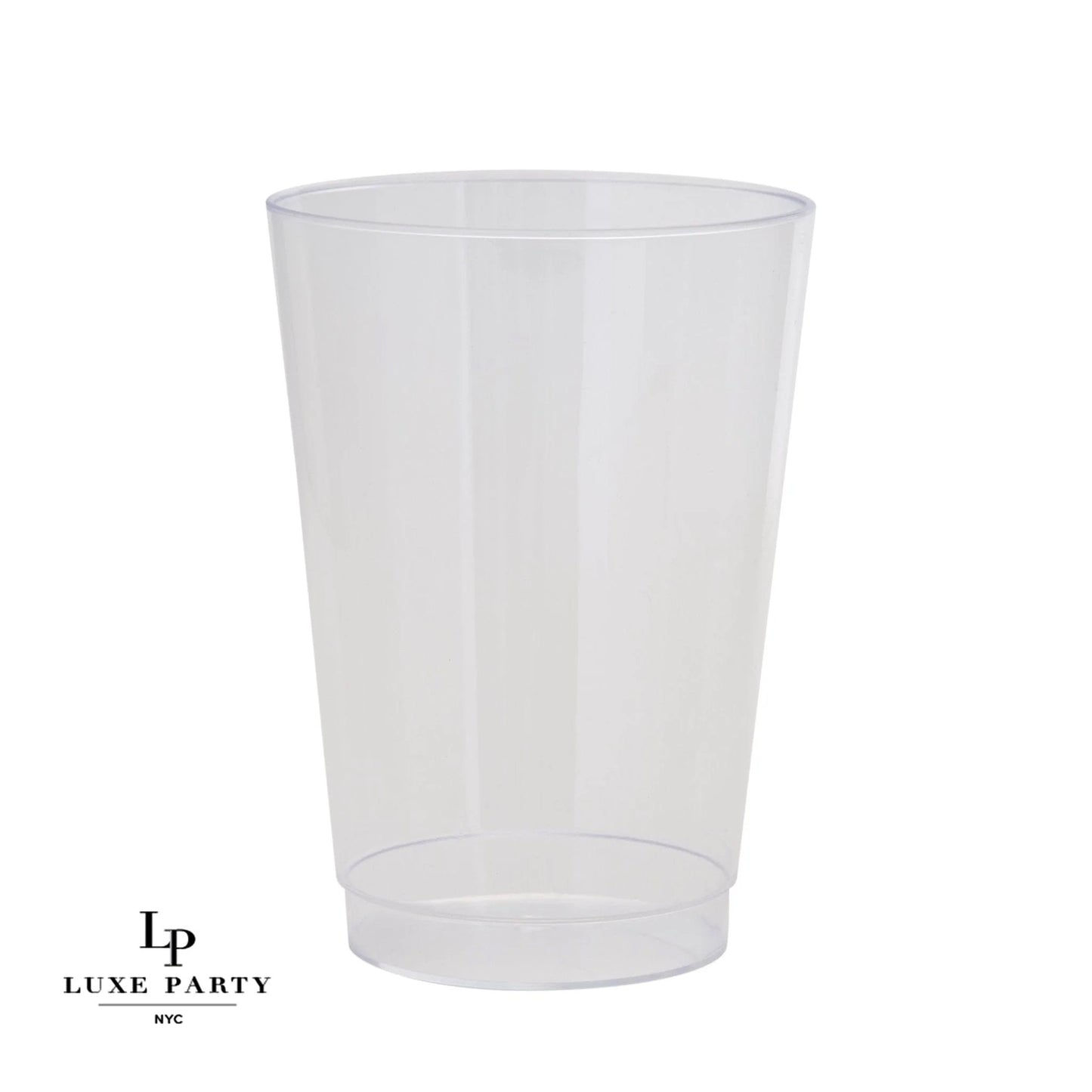 Luxe 9 Oz Clear Plastic Cups | 20 Cups