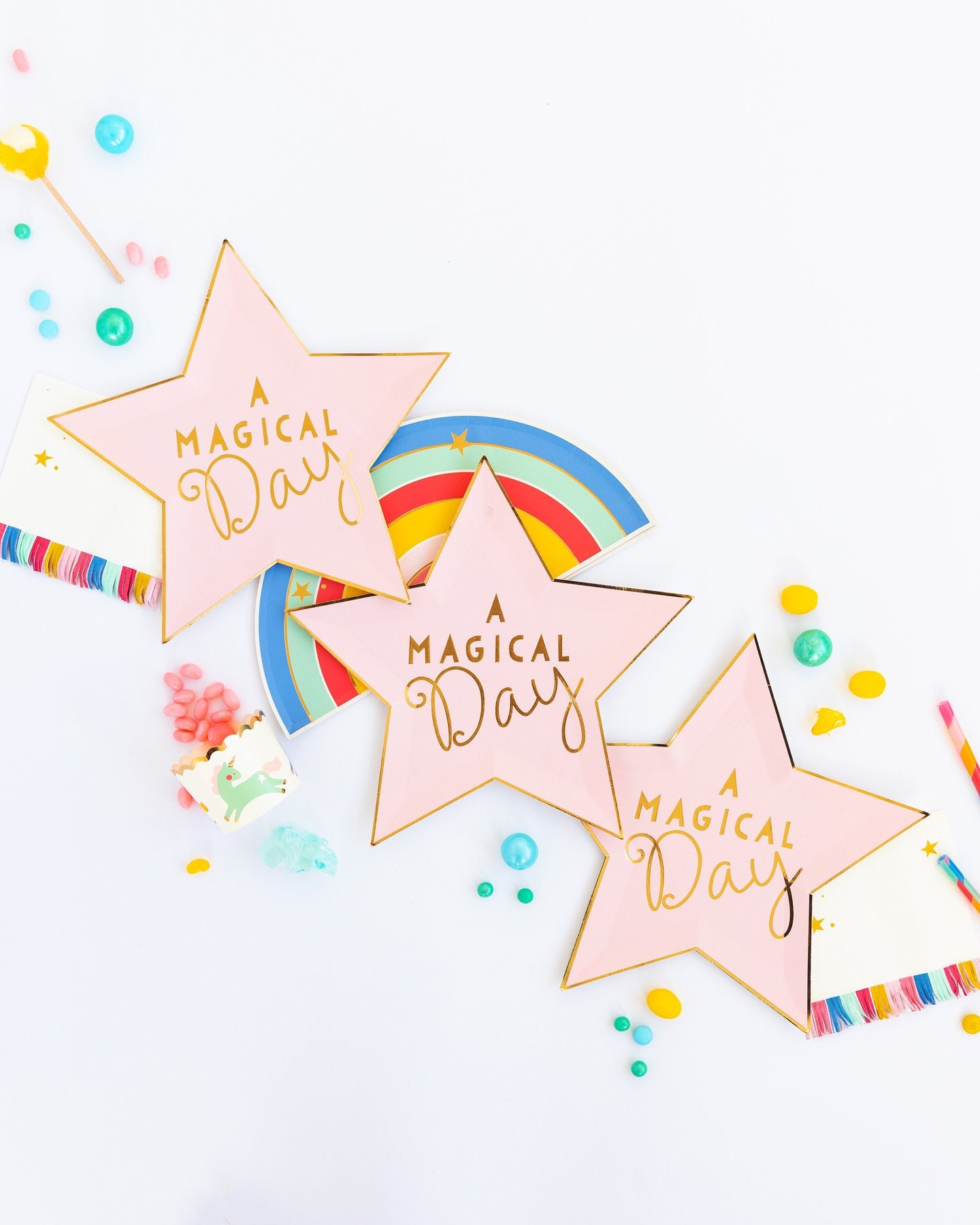 MAGICAL RAINBOW 9" PLATES