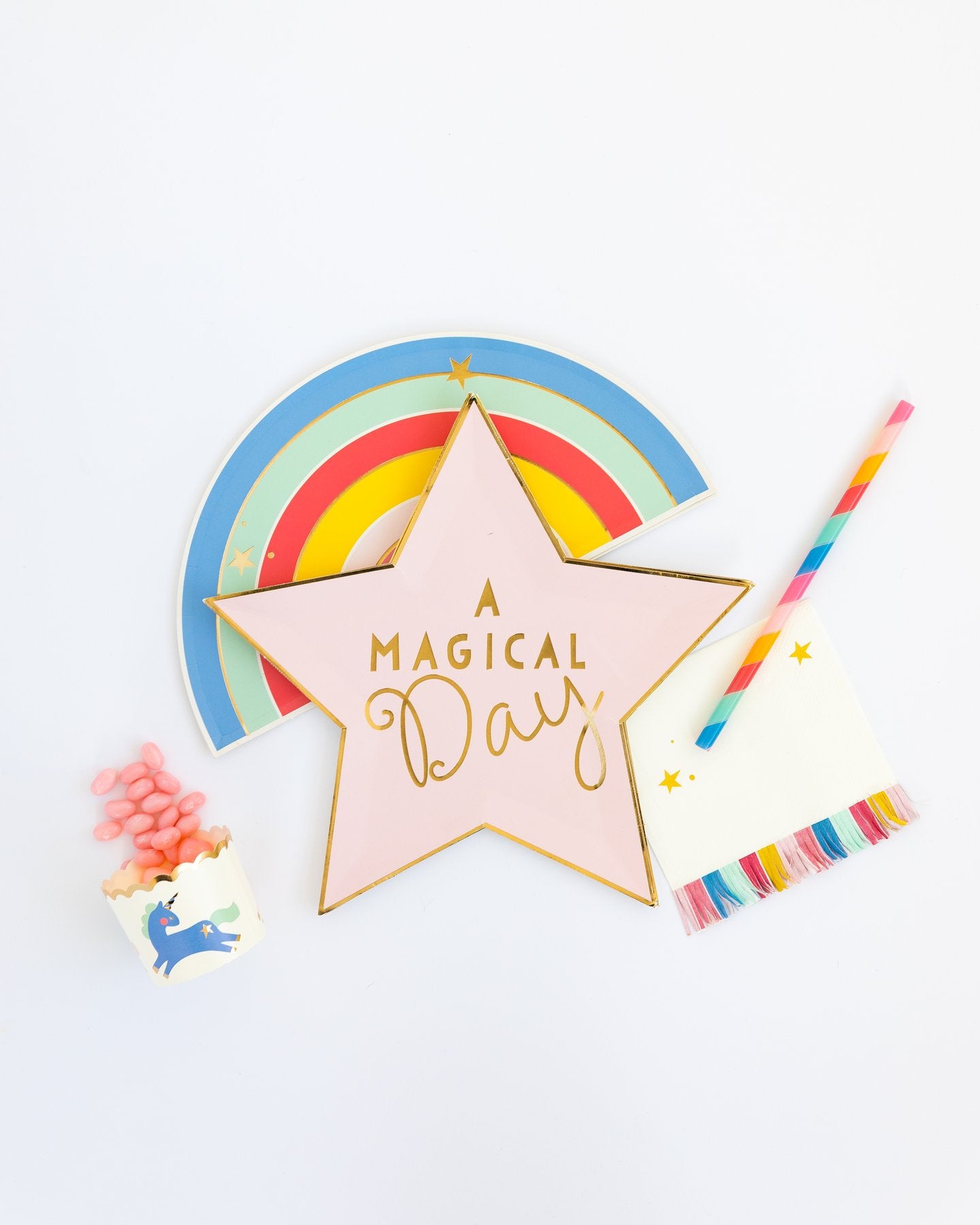 MAGICAL RAINBOW 9" PLATES