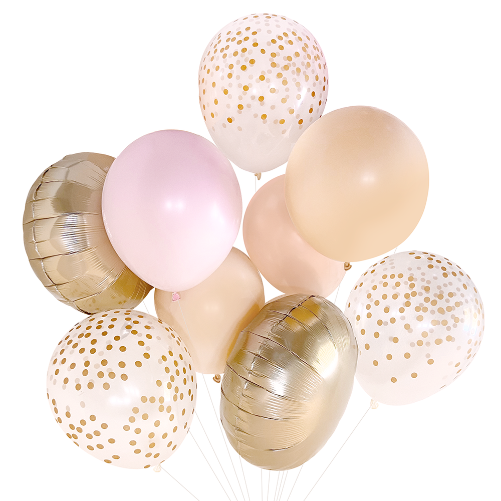 Blush & Gold Balloon Bouquet