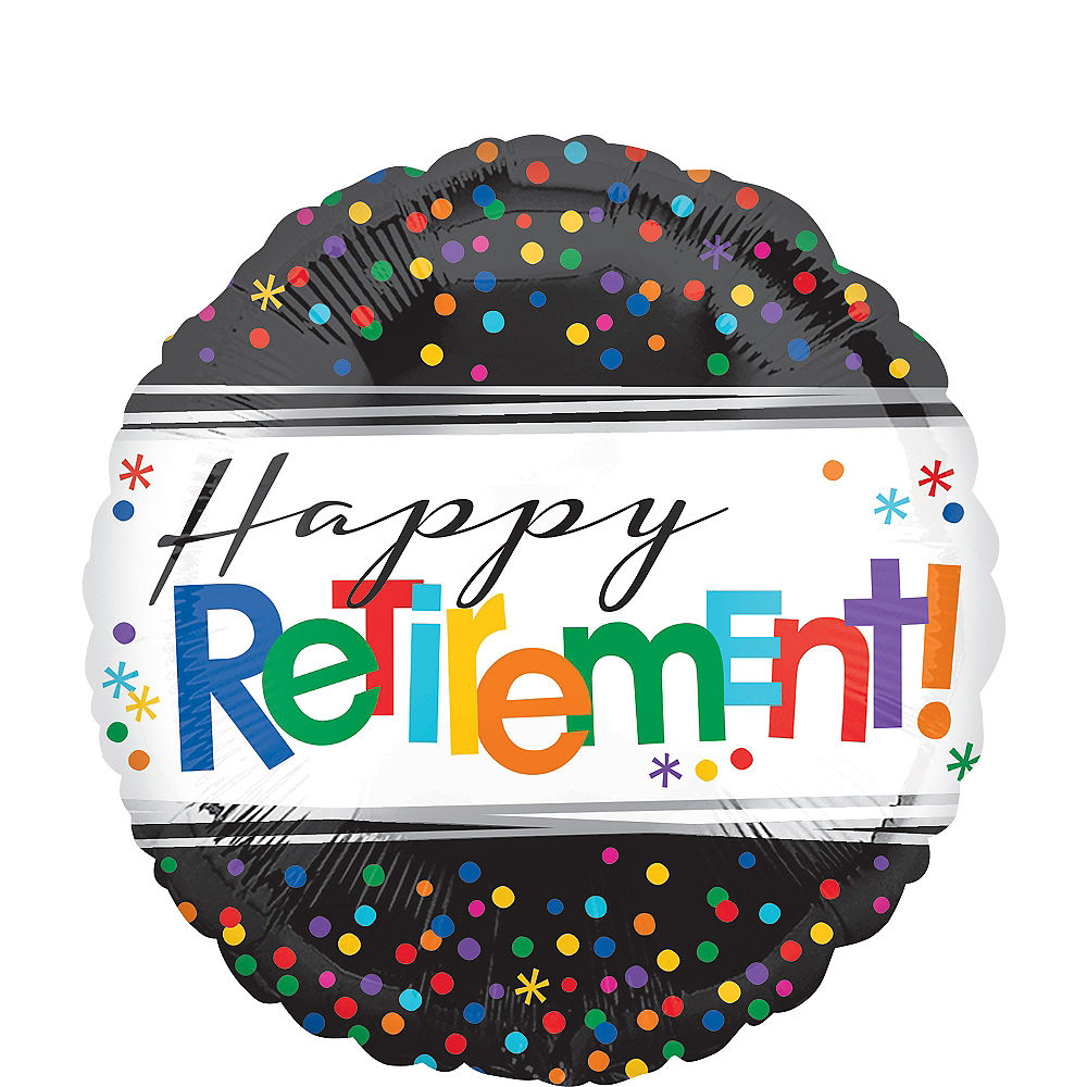 Retirement Dotted Balloon 18''