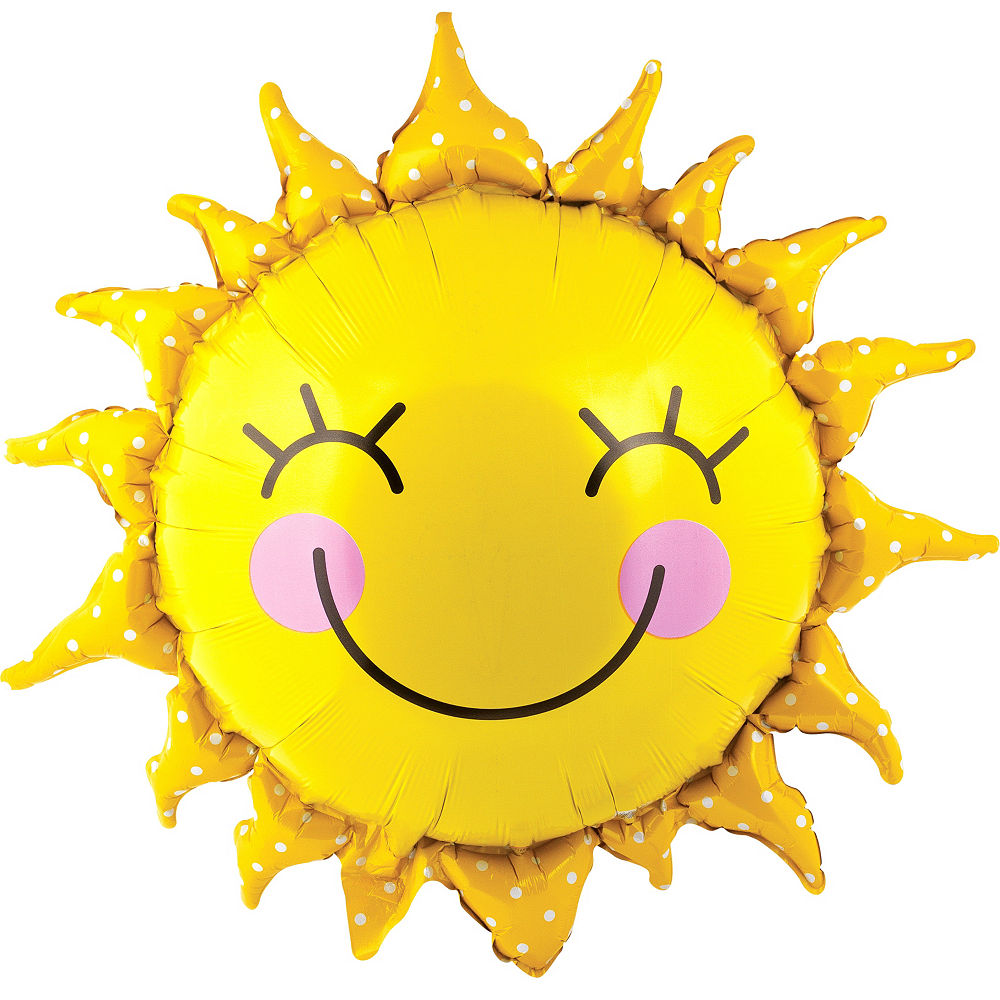 Smiling Sun Balloon Sunflower, 29in