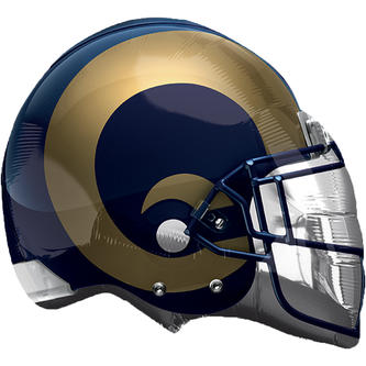 Rams Football Helmet Balloon
