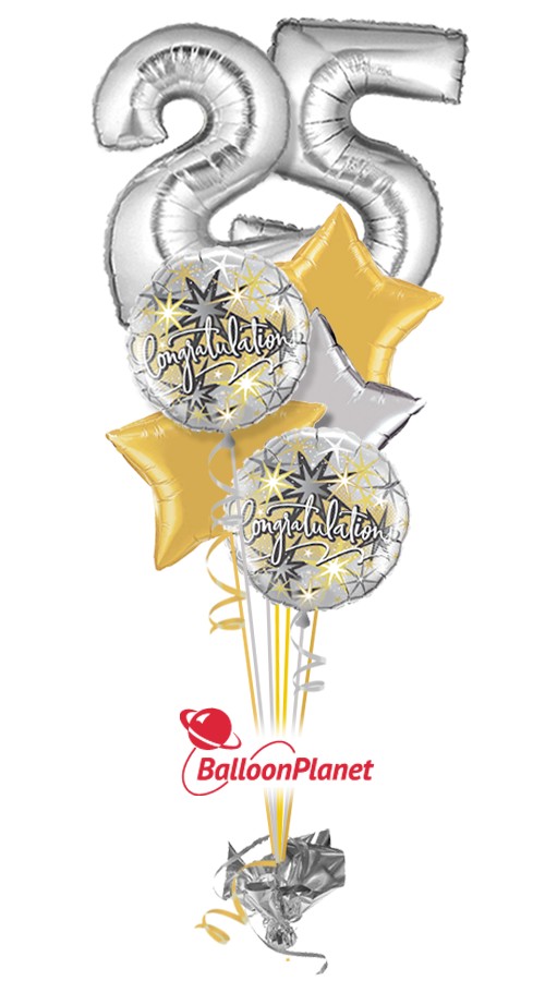 Anniversary Years Bouquet 7pc. W/ Weight