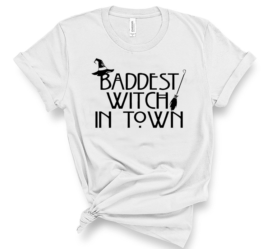 Baddest Witch Bella White & Black Shirt Option