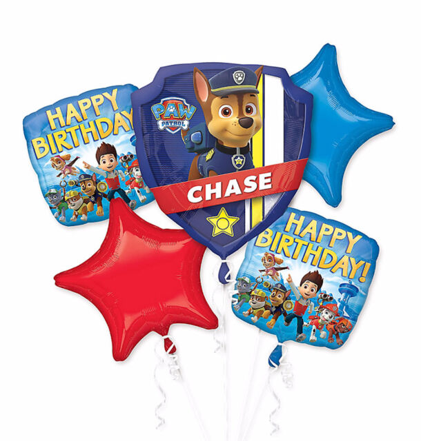 Paw Patrol Balloons Bouquet 5pc