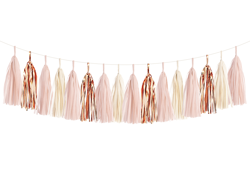 Blush Pink & Rose Gold Tassel Garland Kit