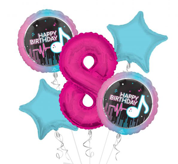 Tiktok 5pc Balloon Bouquet