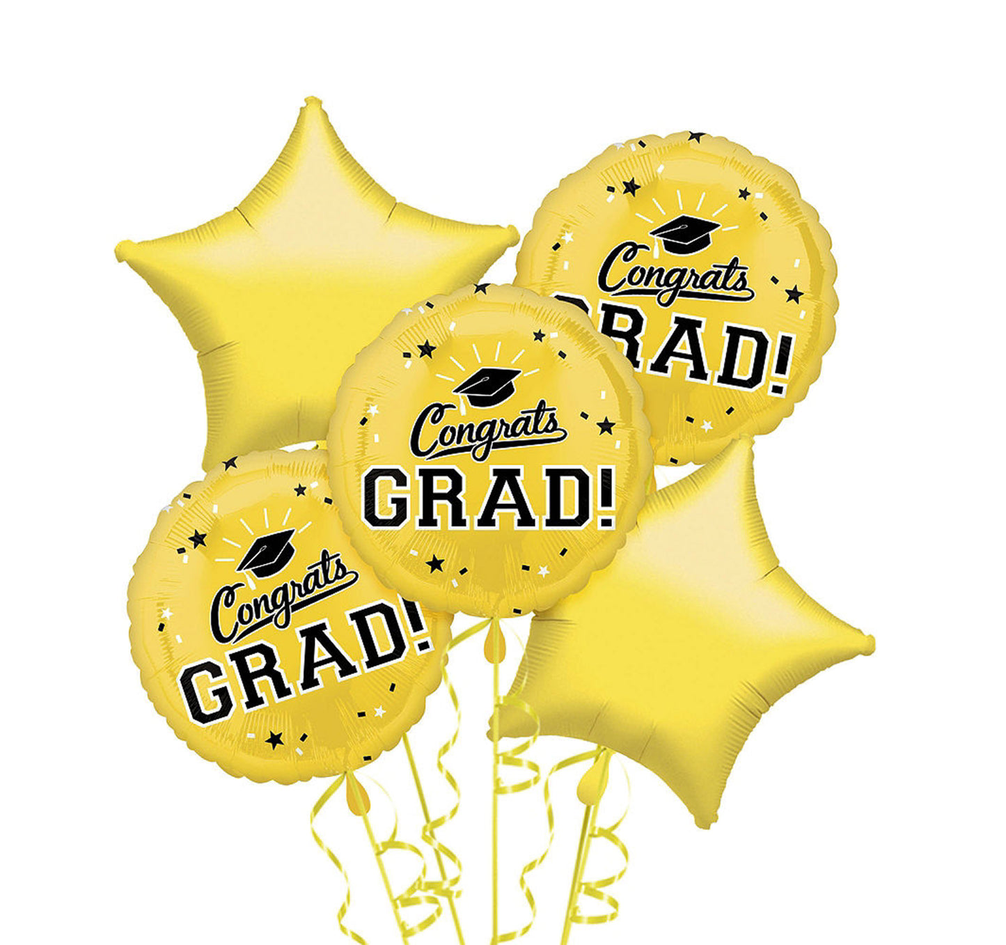 Congrats Grad Yellow Bouquet 5pc