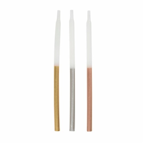 Metallic Dipped Birthday Candles