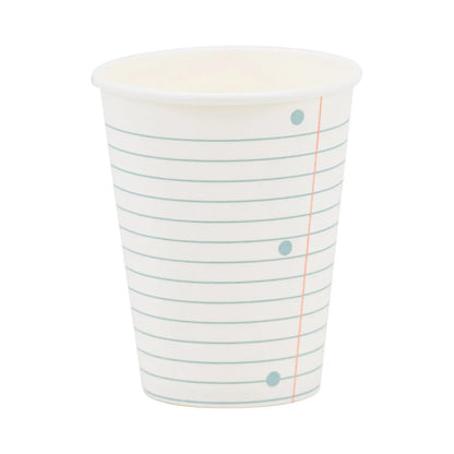 Back To School Paper Design Paper Cup, 8 Count*