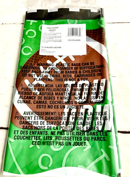 Football Tablecloth 54x108