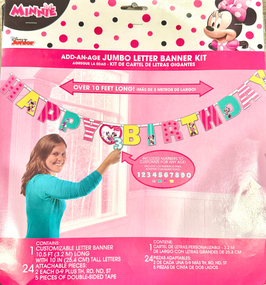 Minnie Mouse Custom Jumbo Banner