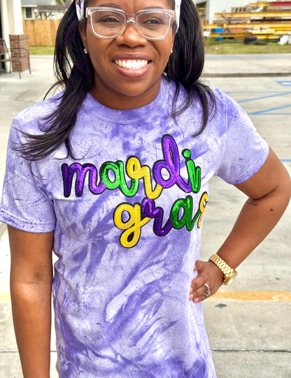 Mardi Gras Tie-Dye Shirt