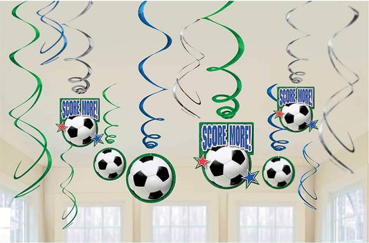 Soccer Swirl Decorations