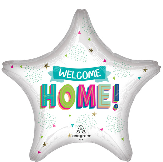 Welcome Home Jumbo White Star, 28" Mylar