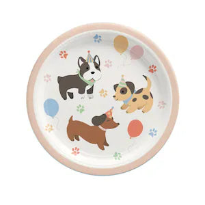 Puppy Birthday Plates, Dog Party Decorations