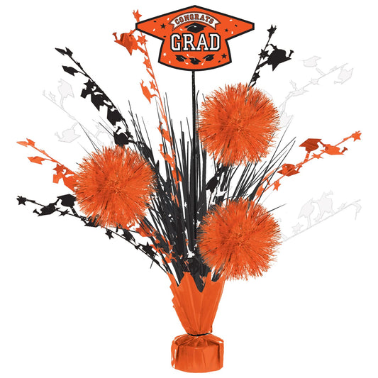 Grad Tinsel Burst Centerpiece -Gold