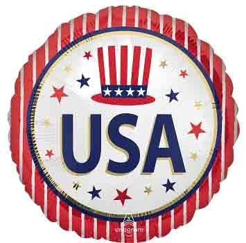 Patriotic Stars and Stripes Balloon