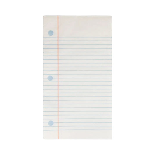 Notebook Paper Dinner Napkin - 24 Count*