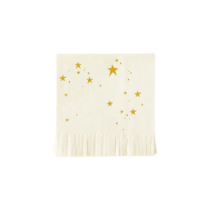 Baby Neutral Star Cocktail Napkons