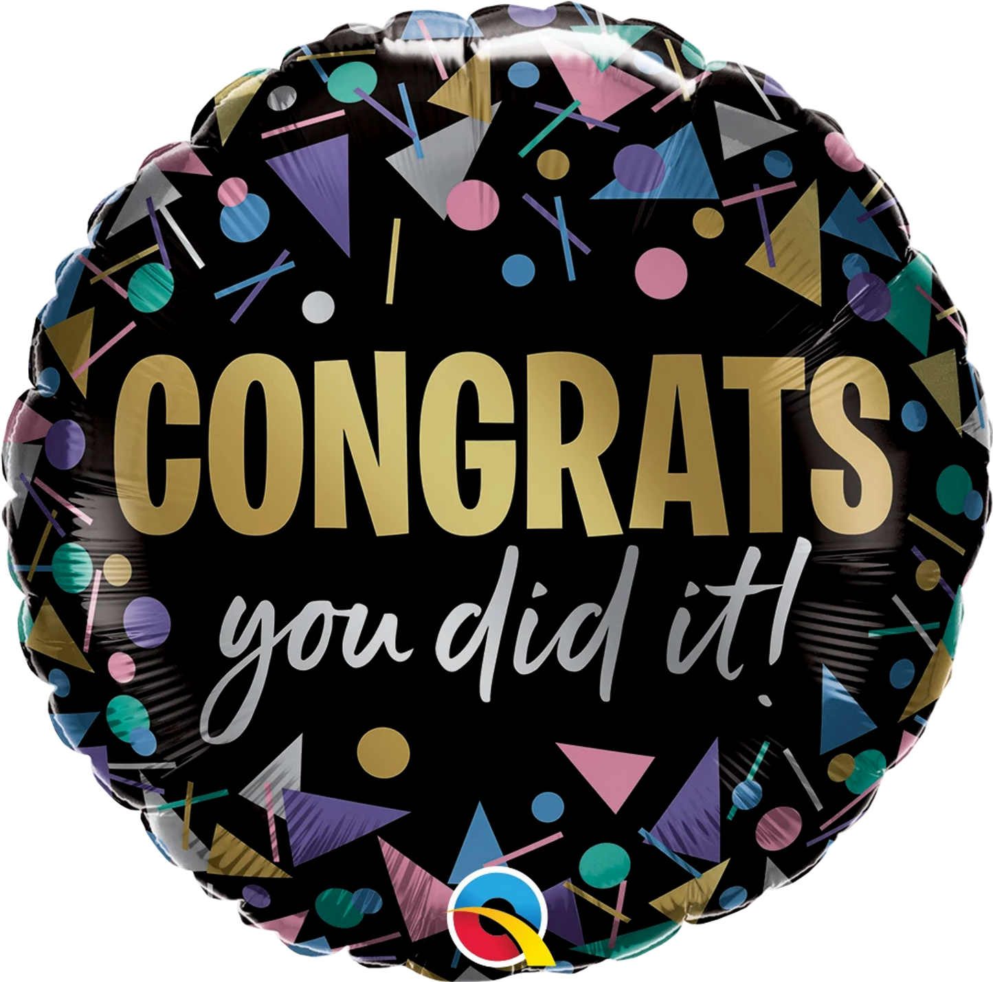 Congrats You Did It Metallic Foil Balloon