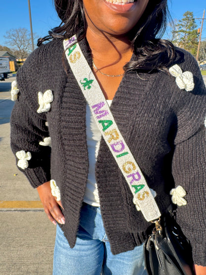 Mardi Gras White Strap