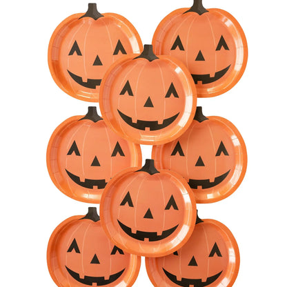Jackolantern Shaped Paper Plate