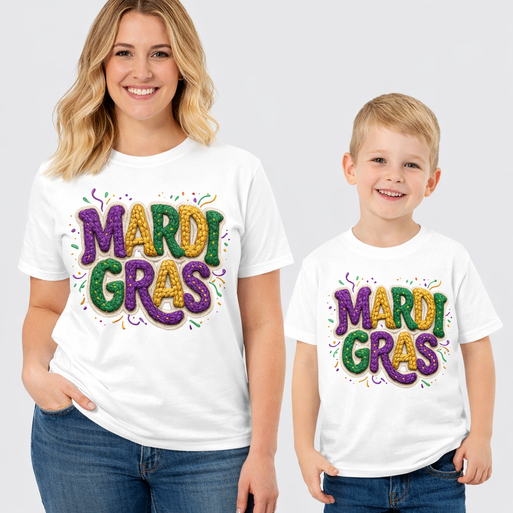 Mardi Gras Family Shirts | Adult & Youth Carnival T-Shirt