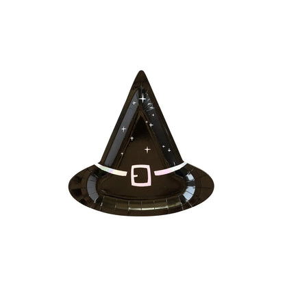 Witching Hour Witch Hat Shaped Plate, 8 Count*