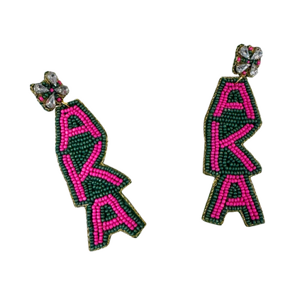 AKA Alpha Sorrority Earrings