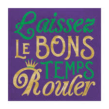 Mardi Gras Beverage Napkins