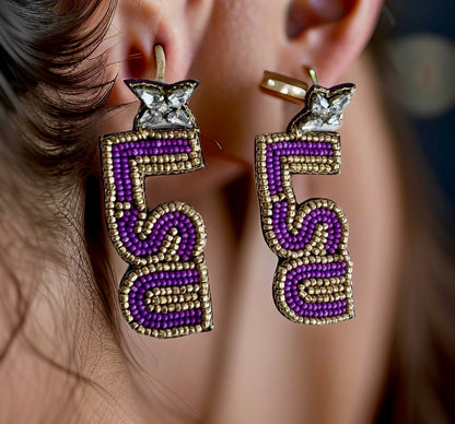 Go Tiger Earrings