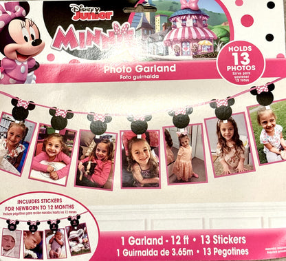 Minnie Mouse Photo Garland