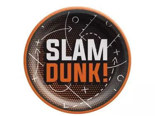 Slam Dunk Basketball 7in Plates