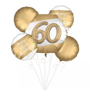 Here's To Your Birthday 60th Balloon Bouquet