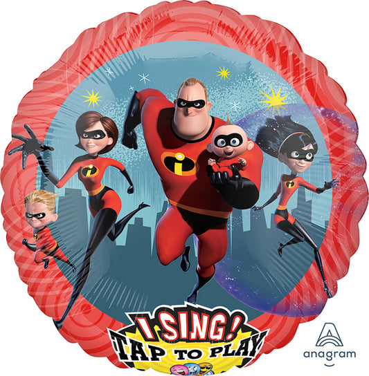 Birthday Incredibles 2 Singing 28" Balloon