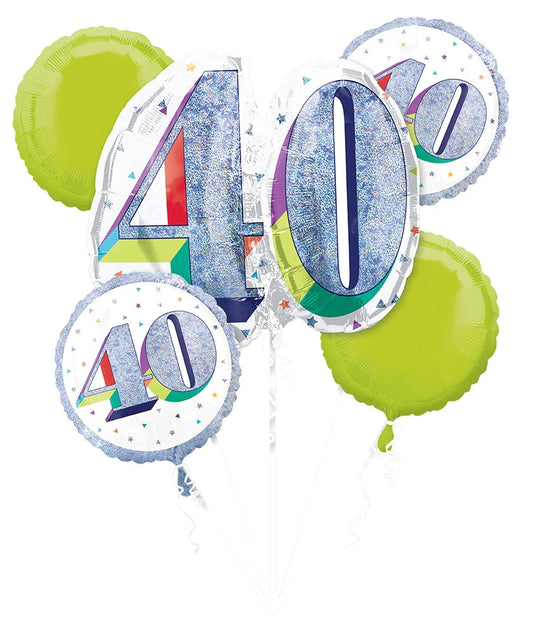 Here's To Your Birthday 40th Balloon Bouquet