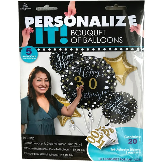Personalize Birthday Bouquet Set Kit