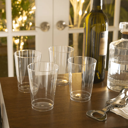 Luxe 12 Oz Clear Plastic Cups | 20 Cups