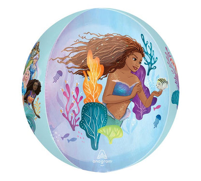 Little Mermaid Live Action Orbz Balloon, 16 Inch