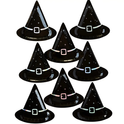 Witching Hour Witch Hat Shaped Plate, 8 Count*