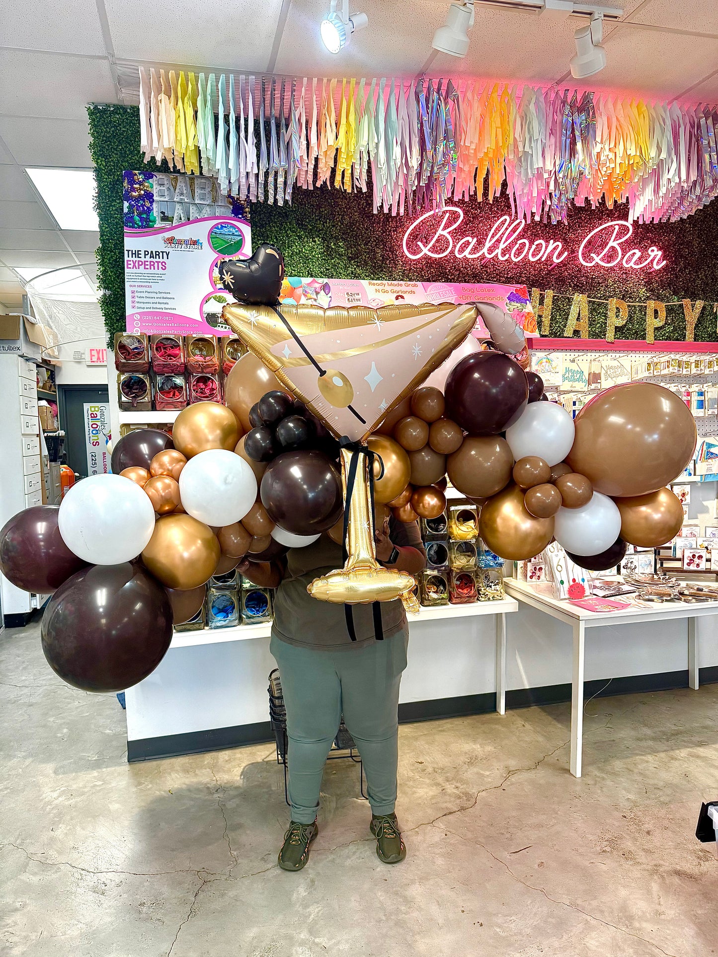 Martini Chocolate BALLOON GARLAND
